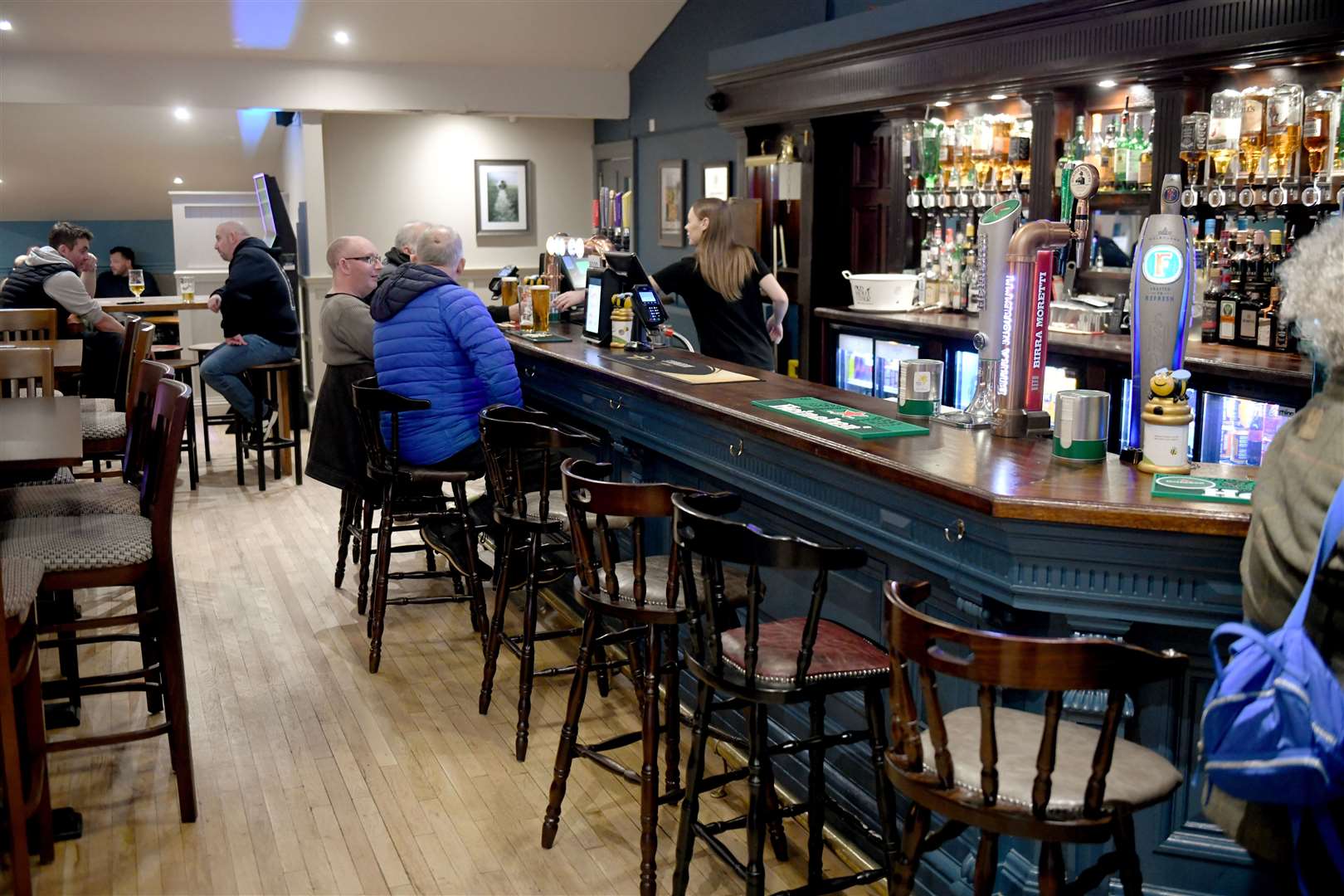 The bar at the Blacksmiths in Culloden. Picture: James Mackenzie.