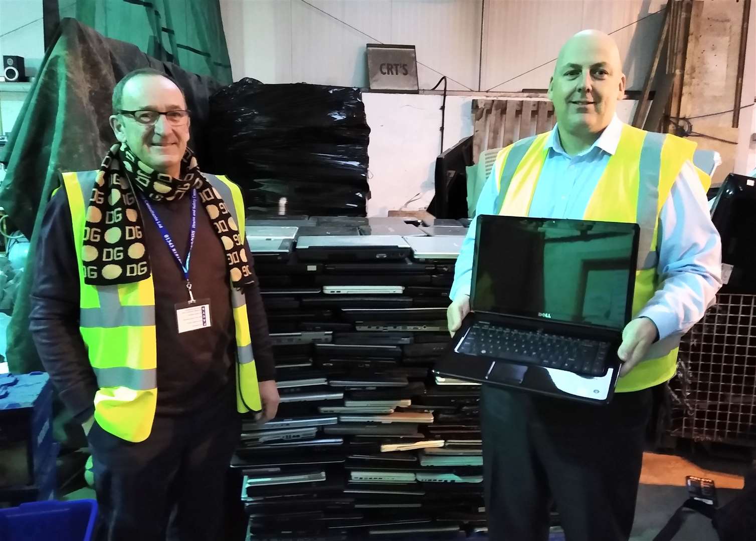 ILM Highland CEO Martin Macleod (right) and recycling operations manager Kenny Horsfield.