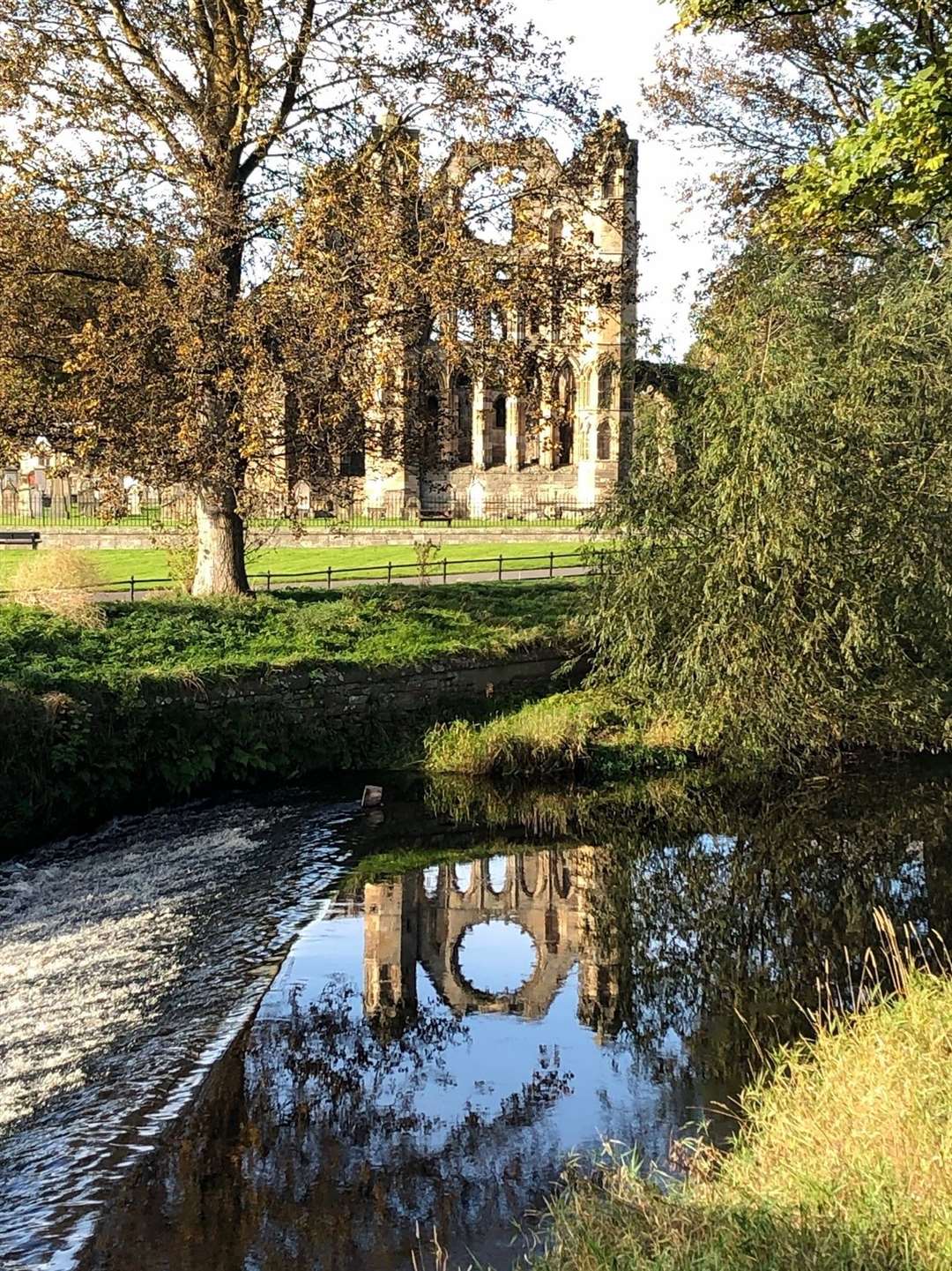 Debbie Knowles took this award winning photograph of Elgin Cathedral with her smartphone.