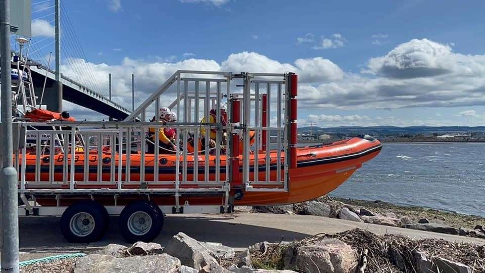 It was a busy day for the Kessock crew. Picture: Dan Holand