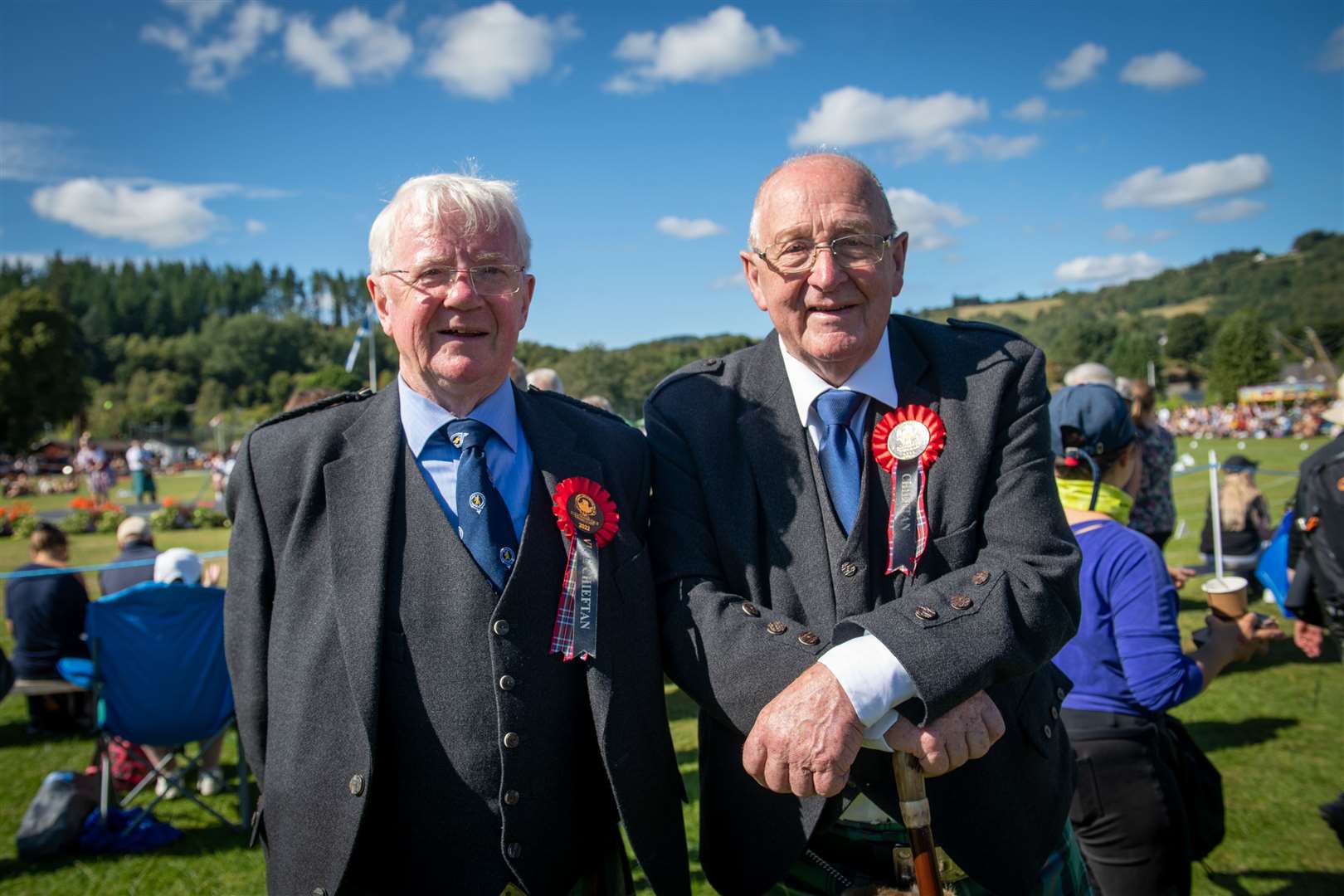 Ken Fraser vice chieftain and Andrew Macdonald chieftain. Picture: Callum Mackay..
