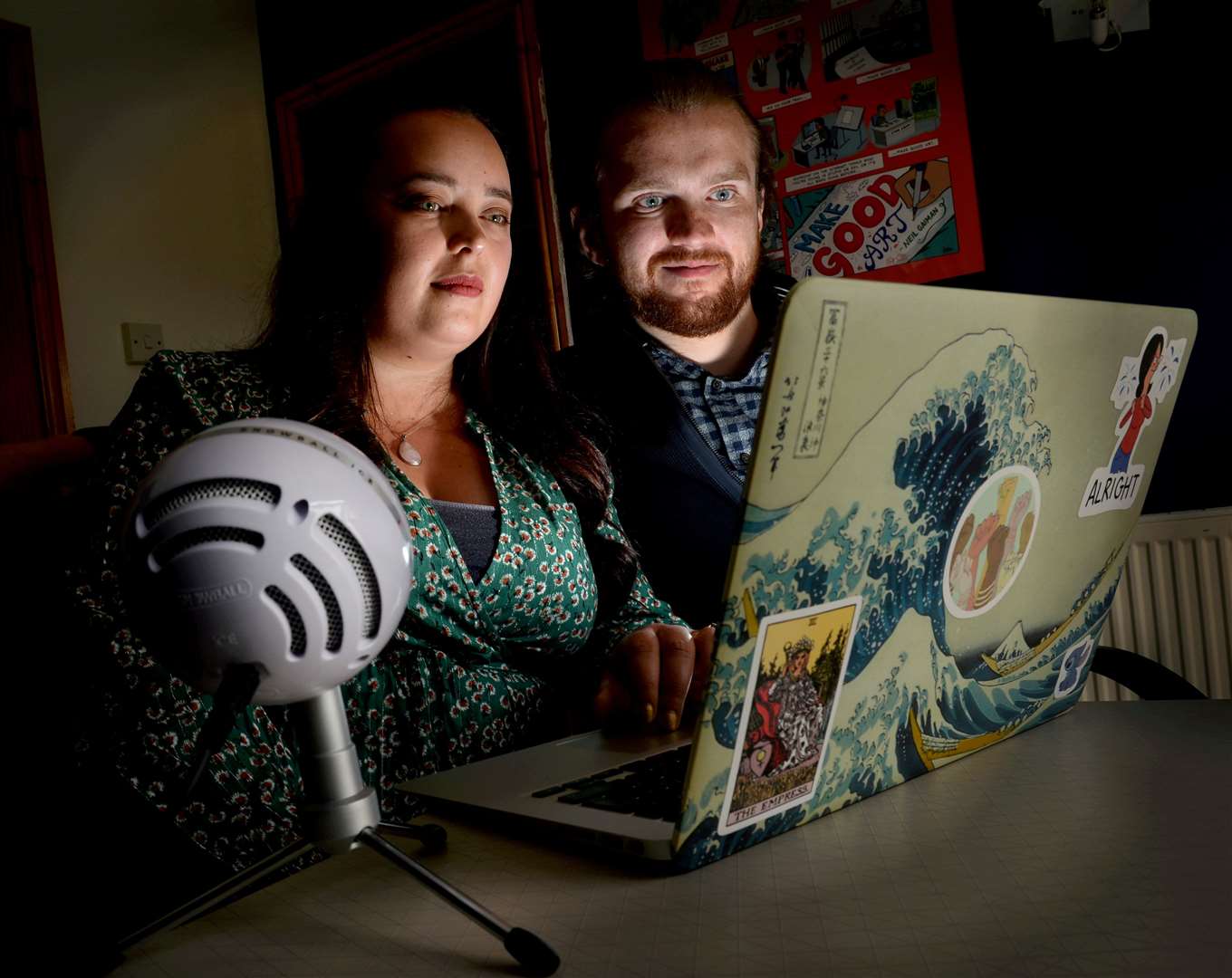 Eilidh and Kieran MacRae have a podcast which explores spooky history stories. Picture: Gary Anthony.