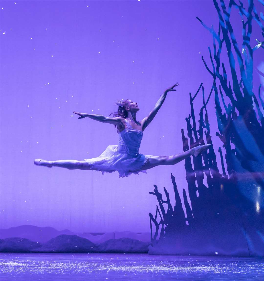 The Snow Queen. Artist Hannah Cubitt as a snowflake. Picture: Andy Ross