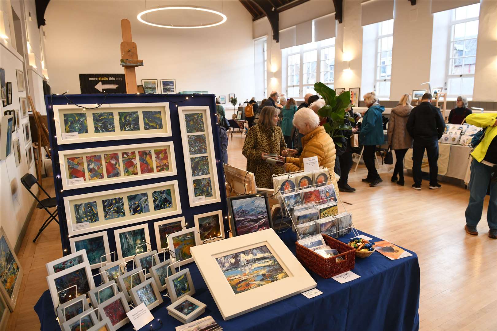 Stalls in one of the art fair rooms. Picture: James Mackenzie