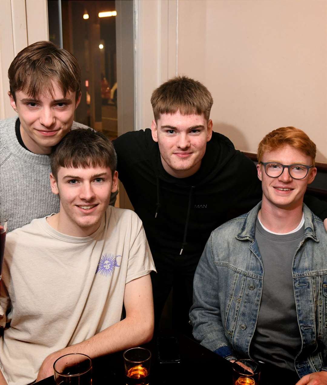 Ethan Davidson, Finlay Stokes, Archie Kennedy and Struan Black. Picture: James Mackenzie.