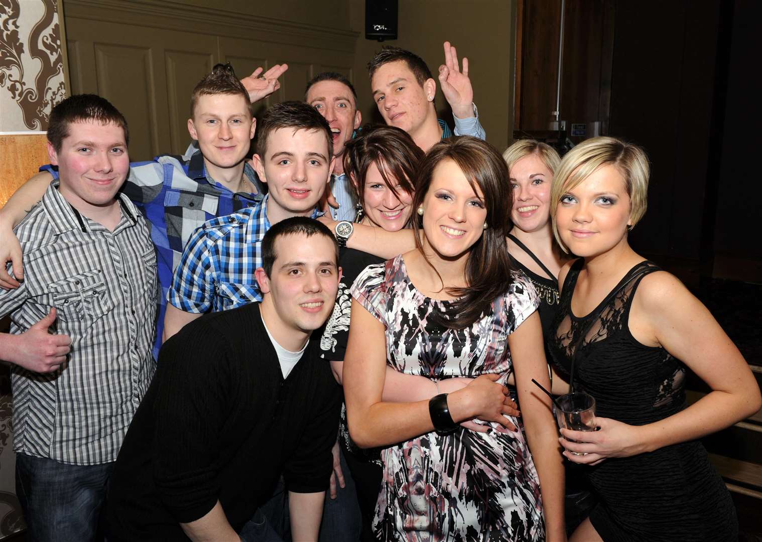 Heather Laird (centre) celebrates her 20th in Smith&Jones with friends. Picture by: Gary Anthony.