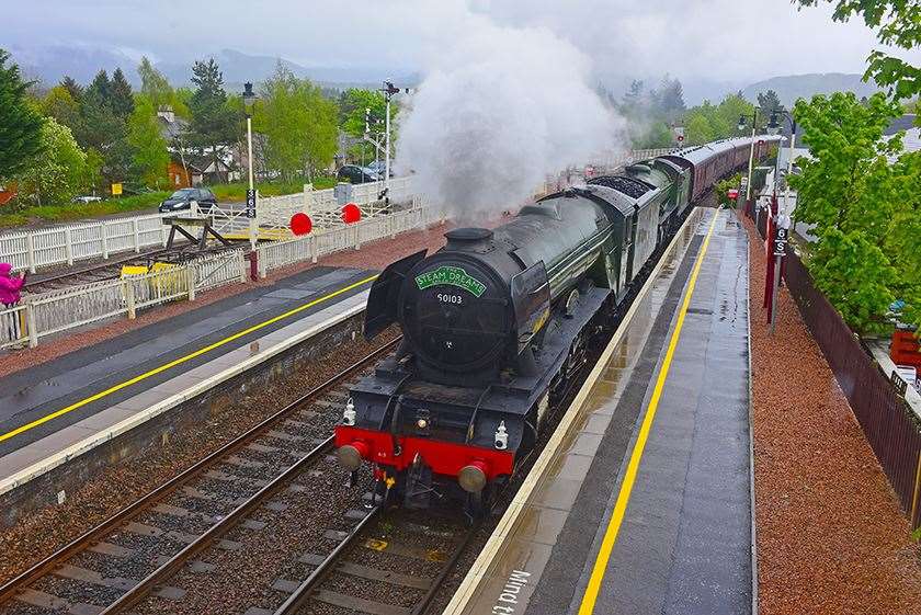 Services will resume at Strathspey Steam Railway as The Flying Scotsman undergoes inspection.