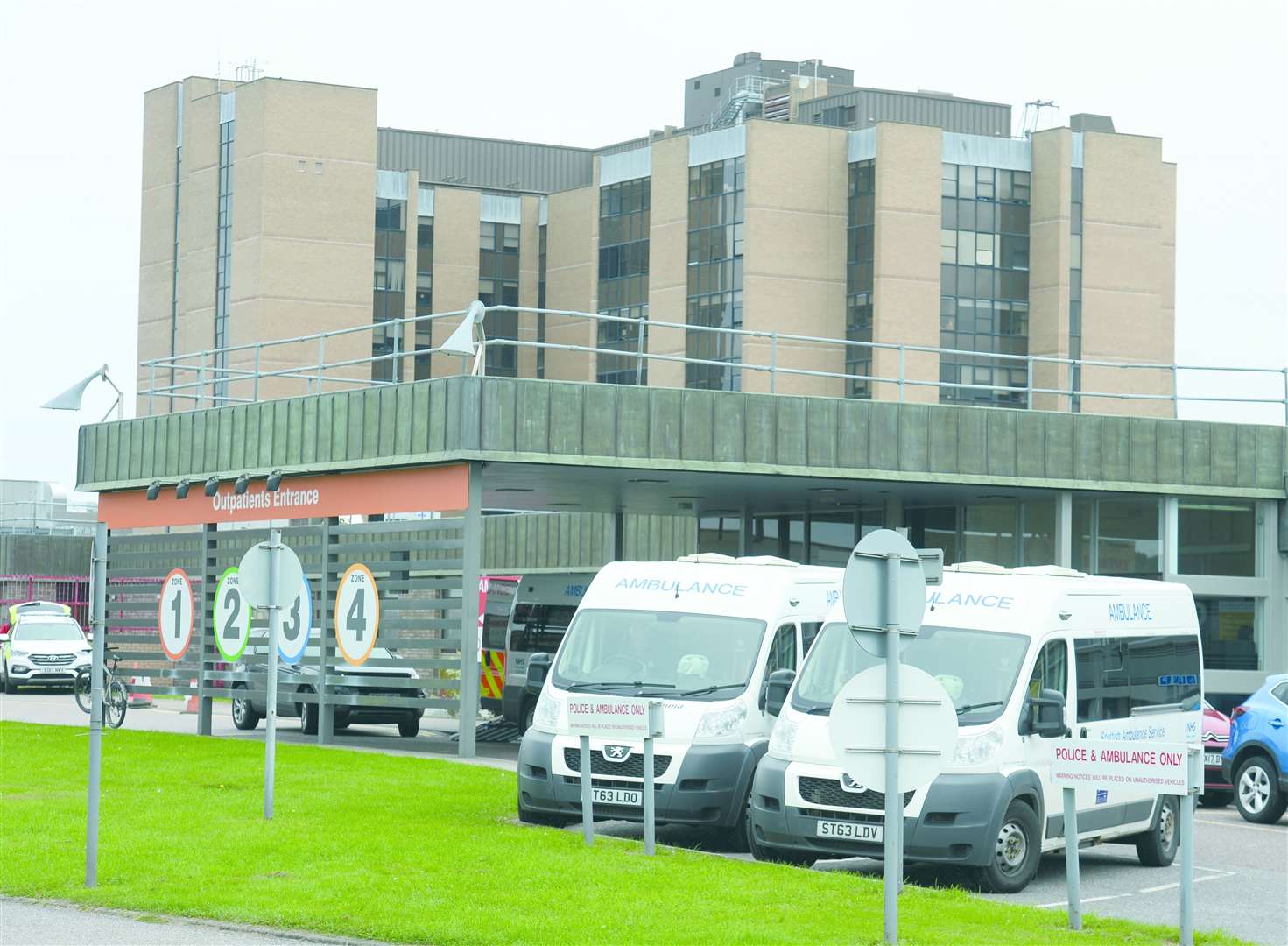 Raigmore Hospital is 'very busy' today according to NHS Highland.
