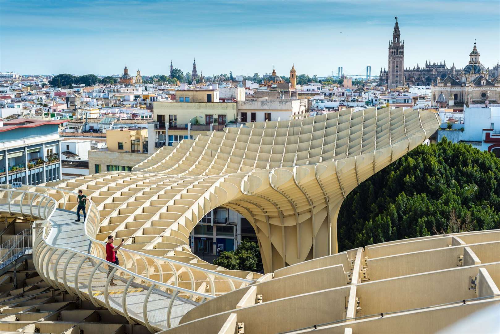 The world's largest wooden structure, the Metropol Parasol (Las Setas) in Seville (Anibal Trejo/Turismo de Sevilla/PA)