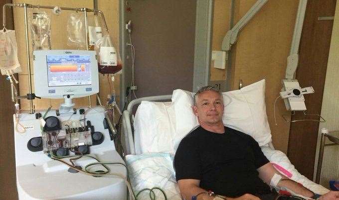 GM Fraser Nixon during his stem cell donation