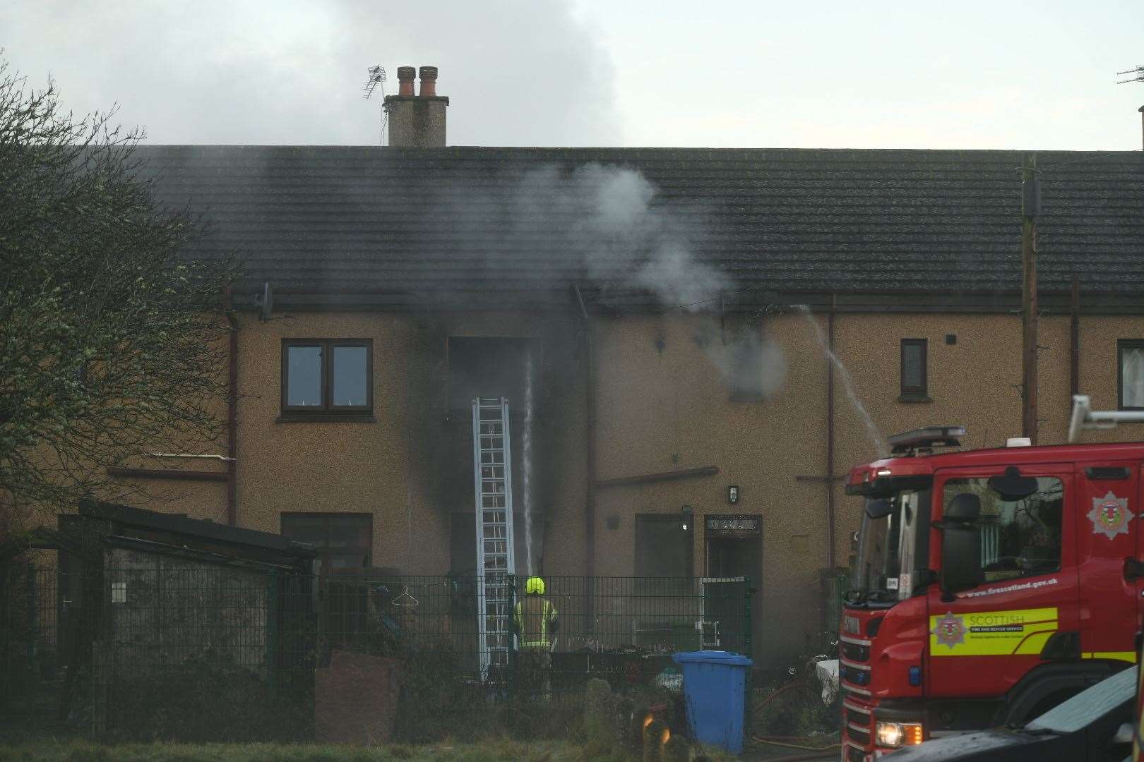 John ‘Boy’ MacPhee lost everything in the fire at St Valery Avenue, Dalneigh.