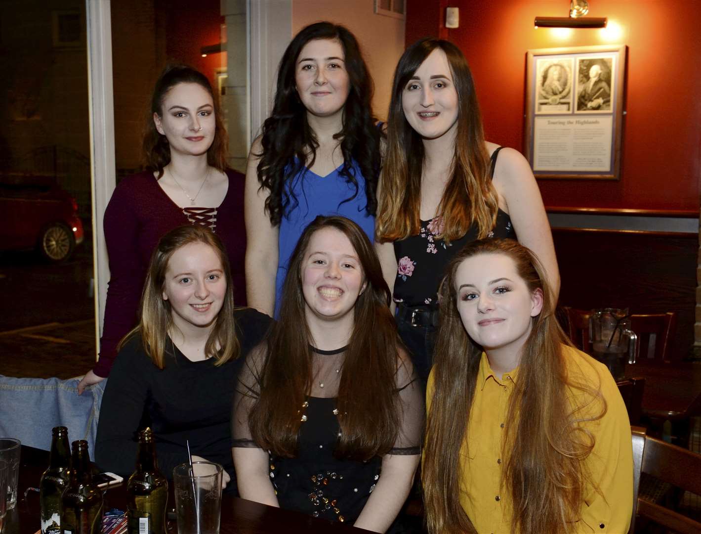 Sophie MacFarlane (centre,front) says farewell before going to study History in New York. Picture: Gary Anthony.