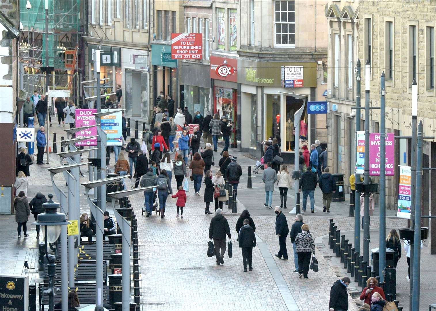 Inverness High Street is to be 'decluttered' while other cash is to go on Union Street.