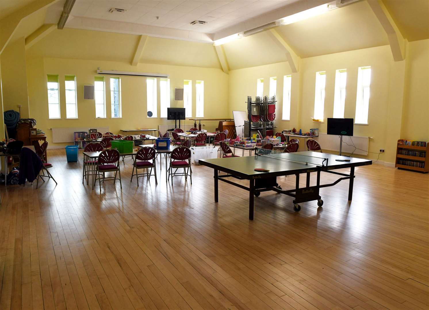 The upstairs hall at Crown Church has undergone a £150,000 refurbishment.