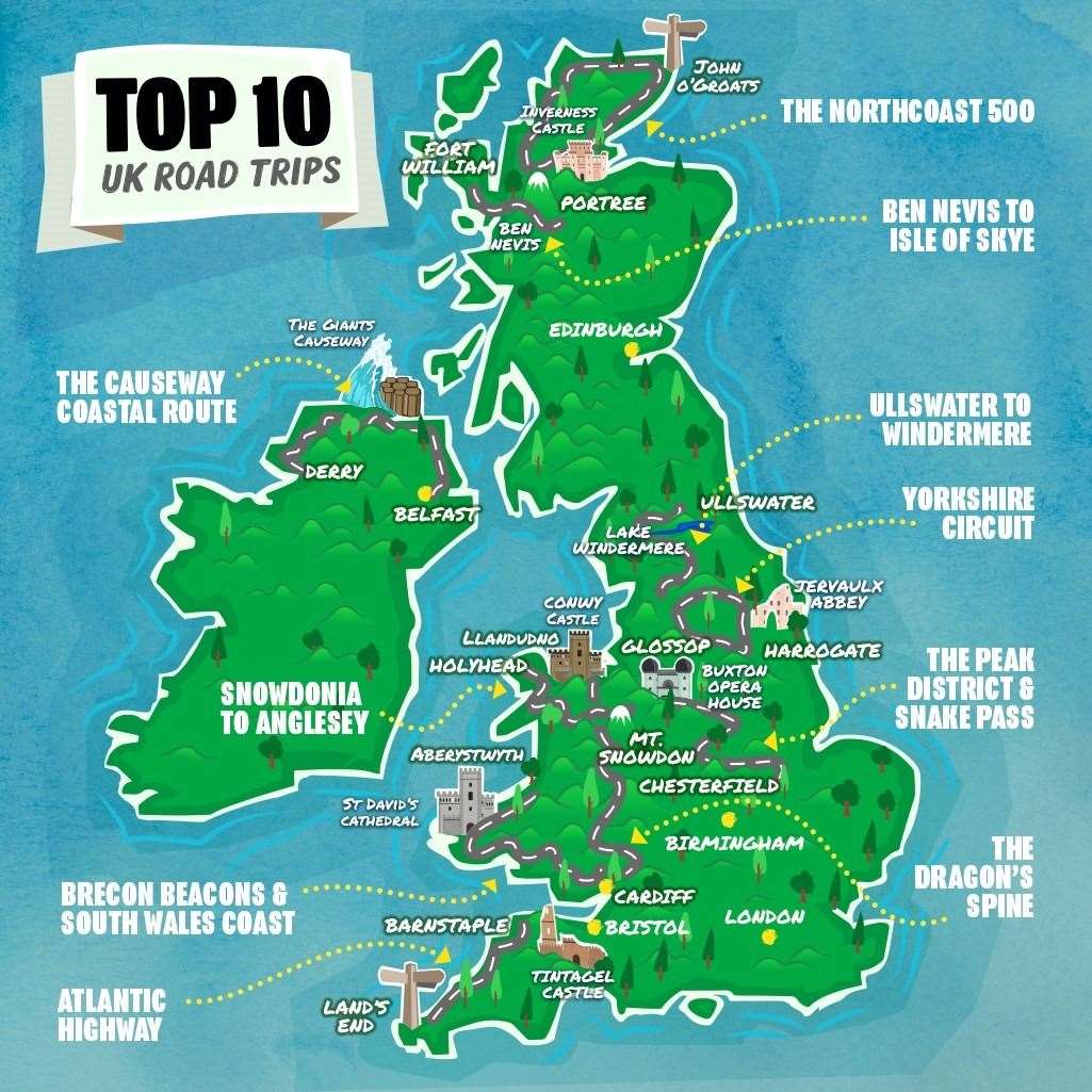 best road trip locations uk