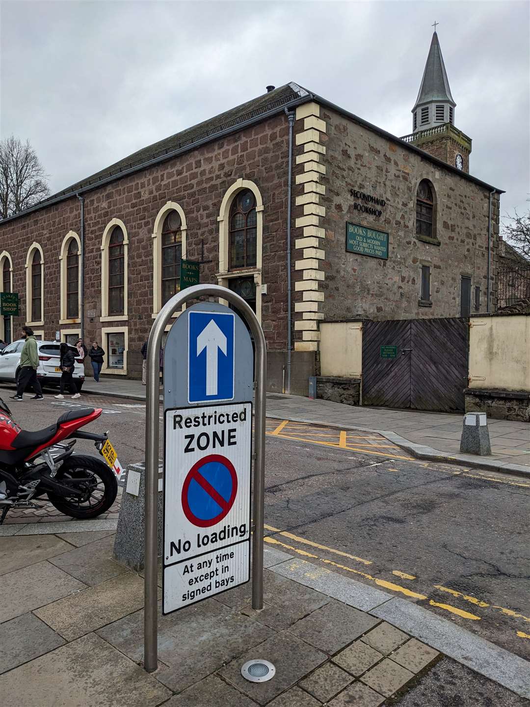 The sign at the entrance to Church Street says 'Restricted Zone' but a ruling found it should say 'Restricted Parking Zone.'