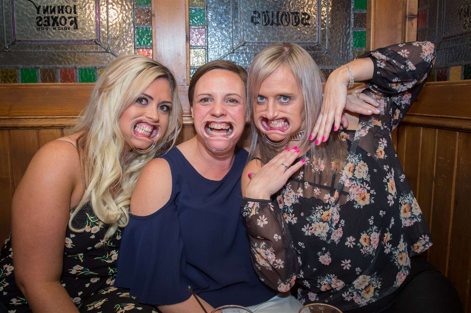CitySeen 02SEP2017 ..Party games for (left to right) Kimberley Slater, Sharon Dunbar and Shelley Wilkinson...Picture: Callum Mackay. Image No. 038786.