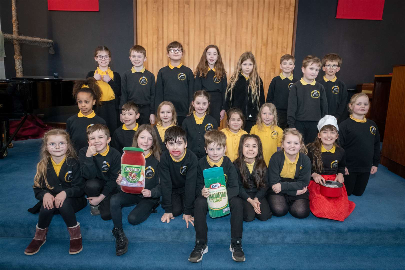 Group Verse 'Dress up and Perform' P3-P4 Cradlehall Primary. Picture: Callum Mackay.
