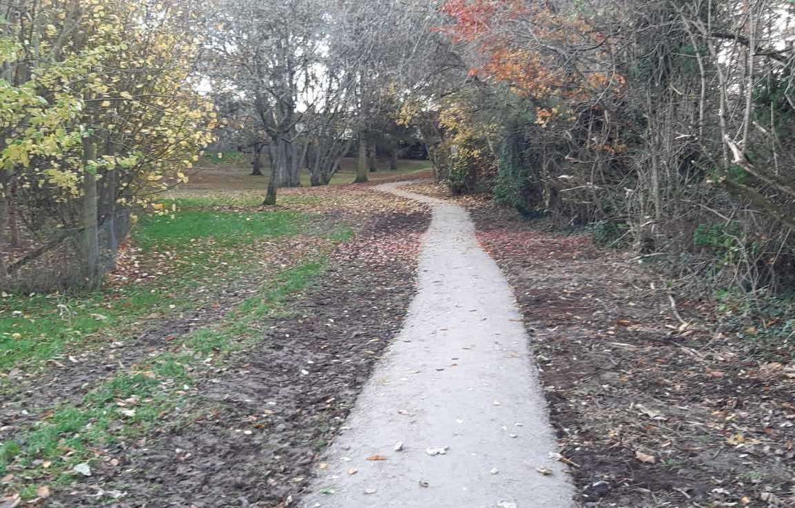 The path after it was upgraded.