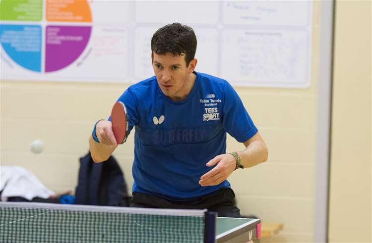 Scottish International Cameron Visits Highland Table Tennis Club