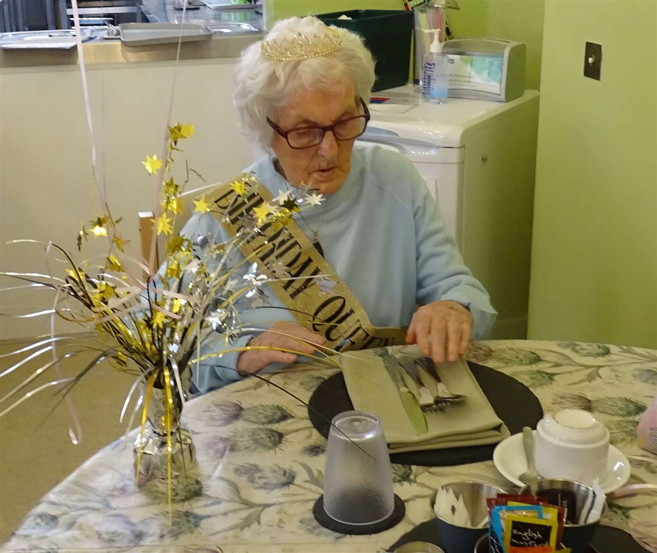 Agnes Williams, a resident of the Isobel Fraser Care Home in Inverness, liked to keep busy.