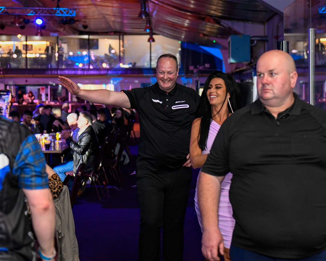 Pro darts players competed against local challengers at a 'Darts Masters' event at Inverness Ice Rink last weekend. Photo: Inverness Athletic FC/SW Photo