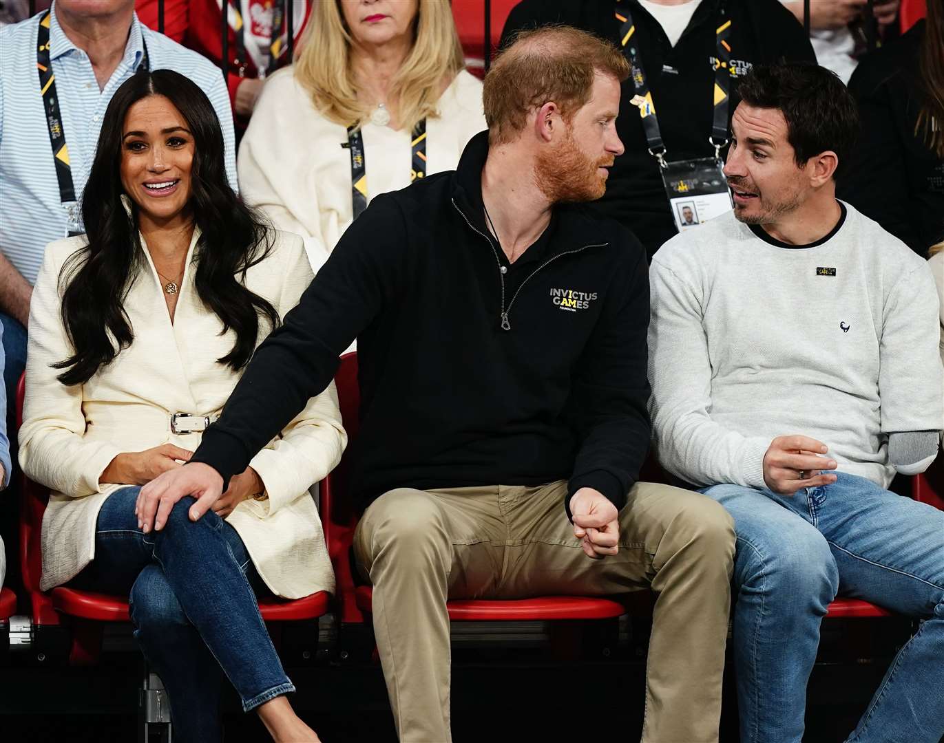 The Duke and Duchess of Sussex attending the Invictus Games in The Hague (PA)