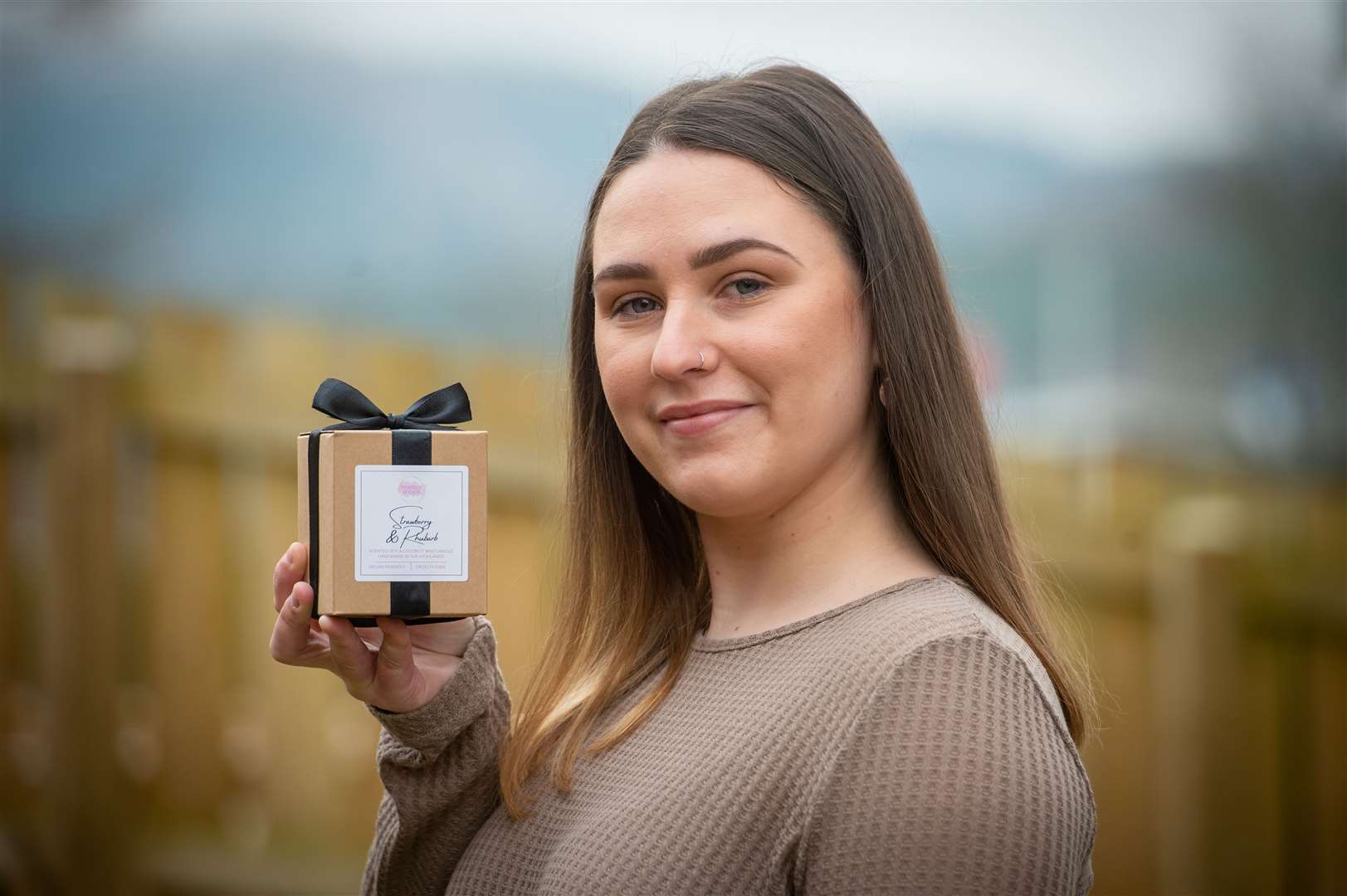 Erin Hrycenko was made redundant from her job as assistant manager at Clarks in December (the only job she has ever had) and has now turned her hobby of making candles into a business....Picture: Callum Mackay..