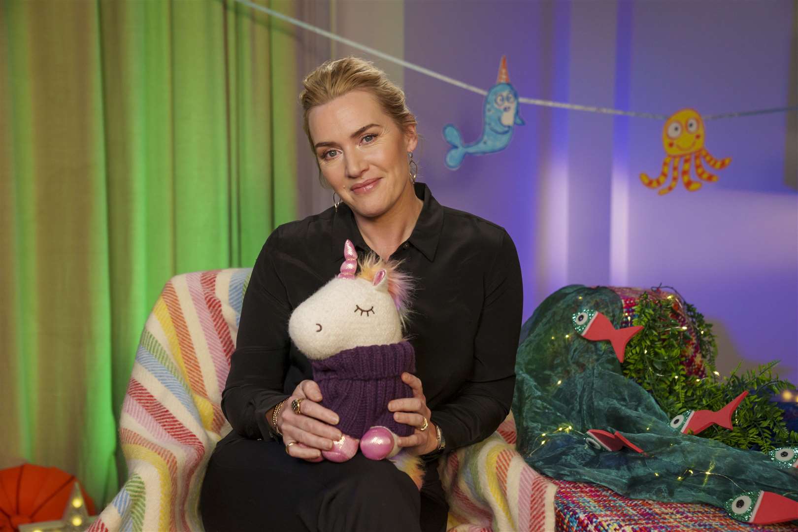 Kate Winslet on CBeebies Bedtime Stories (Pete Dadds/BBC/PA)