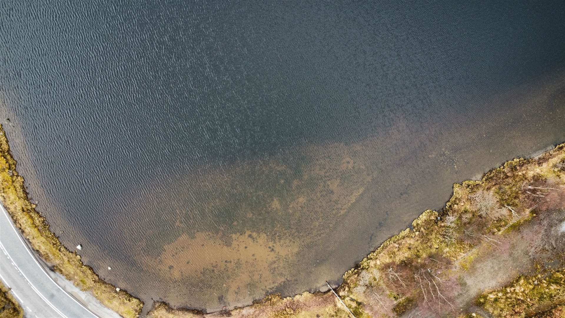 Looking down on the waters of Loch Tarff.