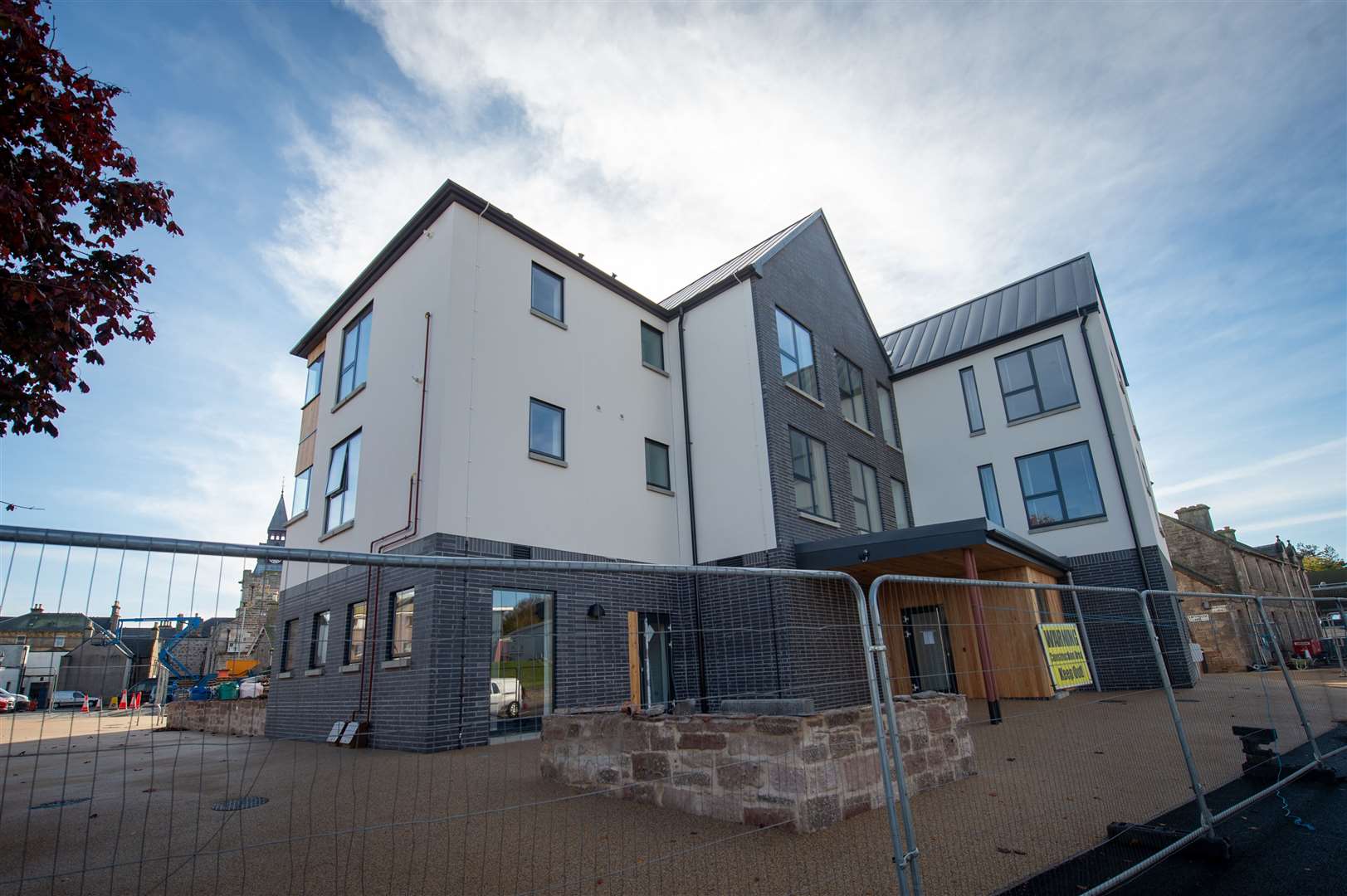 The new flats and CAB building in King Street, Nairn stand next to what was the town’s first school.