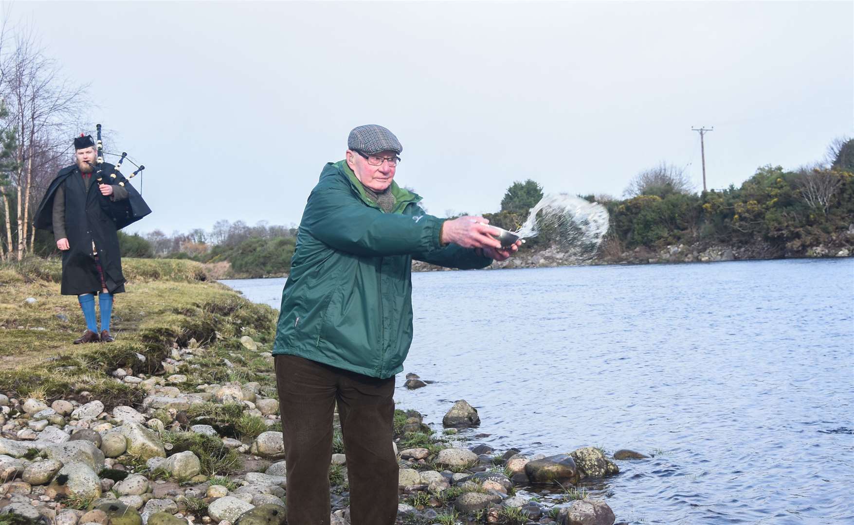 George Lilley at the opening of the Findhorn River fishing season. Picture: Becky Saunderson