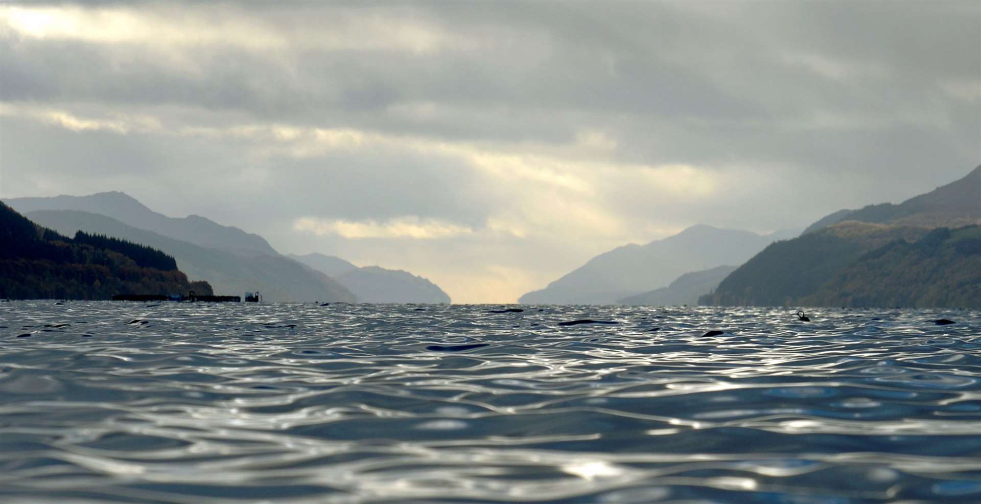 The murky waters of Loch Ness captured atmospherically from Dores beach. Picture: Gary Anthony