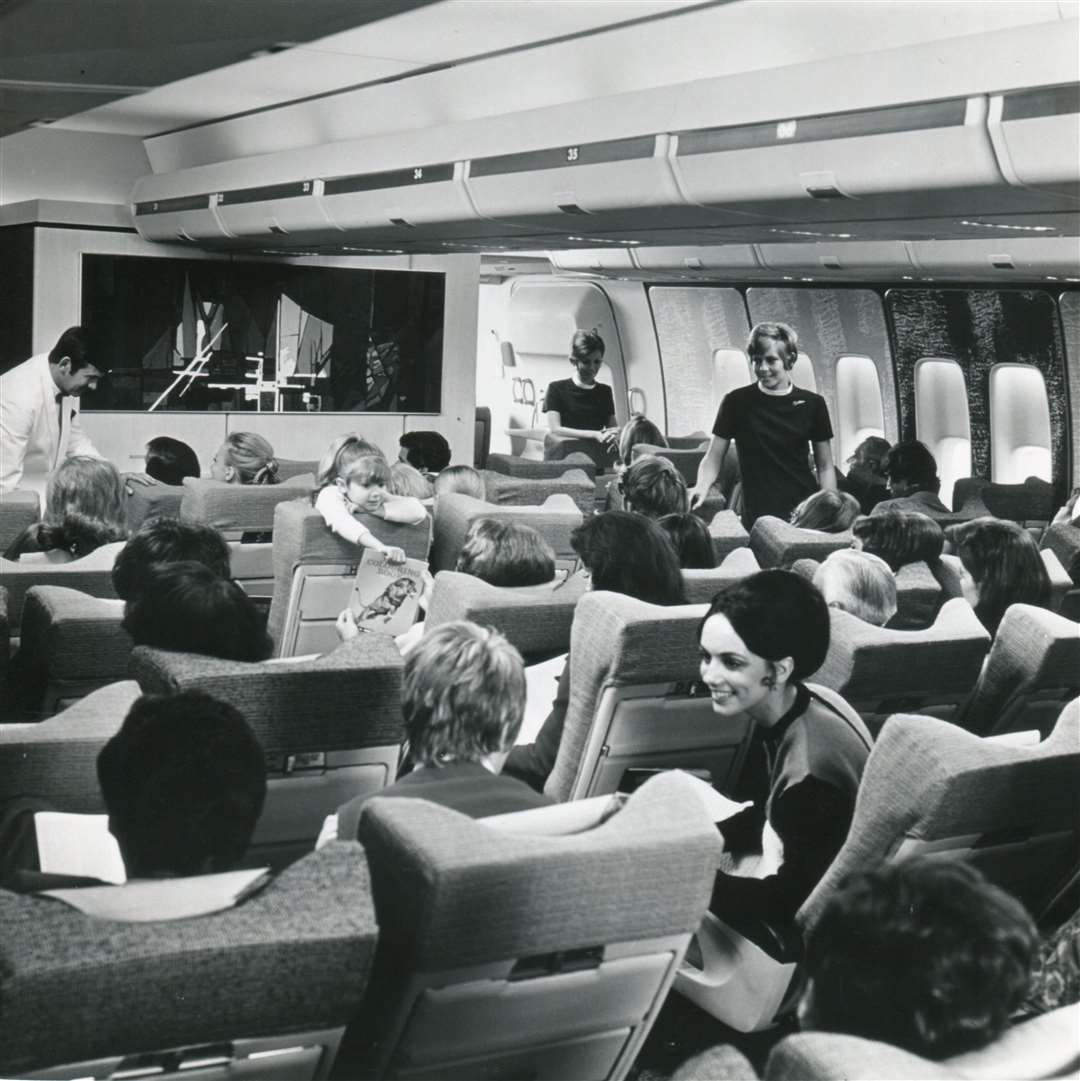 Passengers on a British Airways 747 (British Airways/PA)