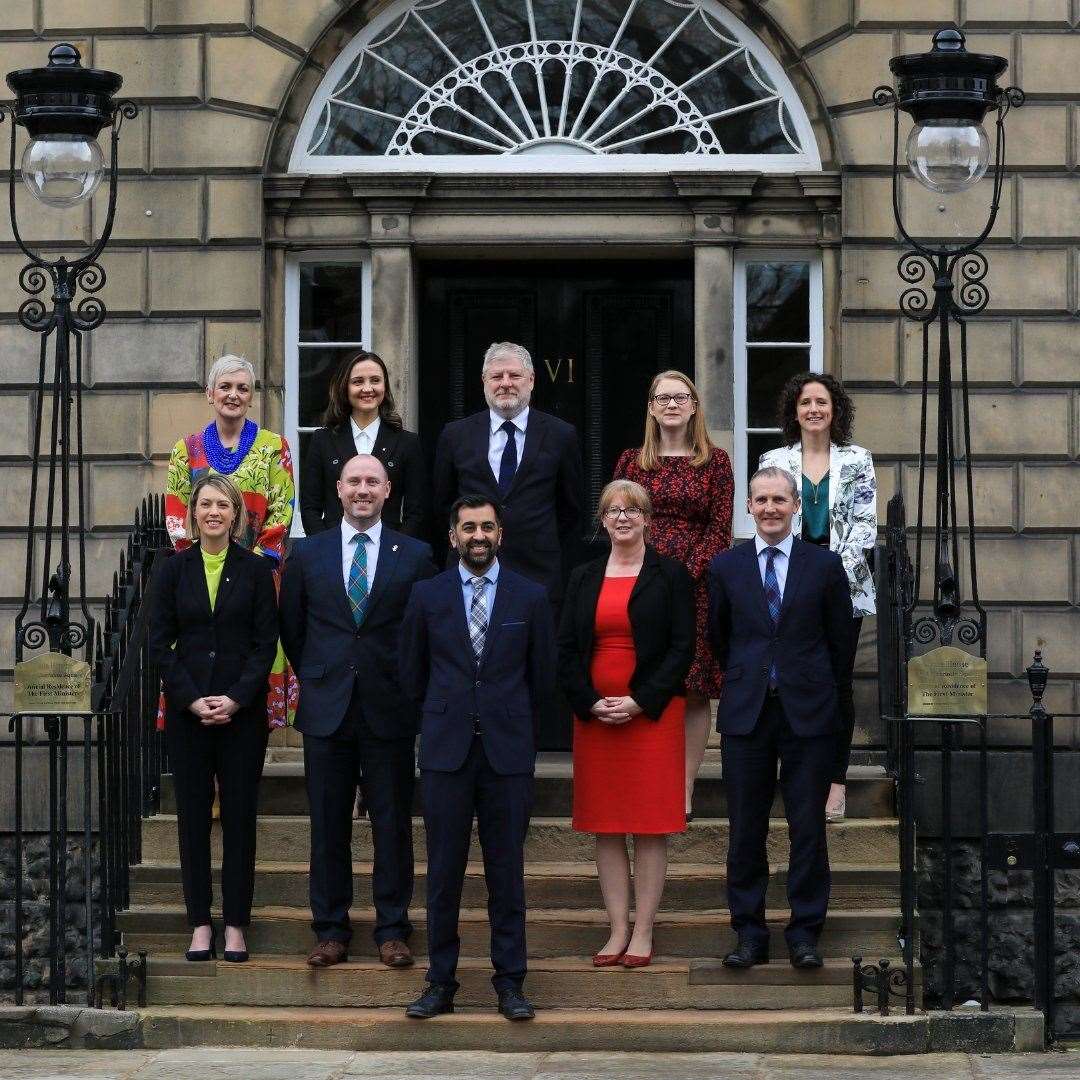 The new Scottish Cabinet appointed by First Minister Humza Yousaf.