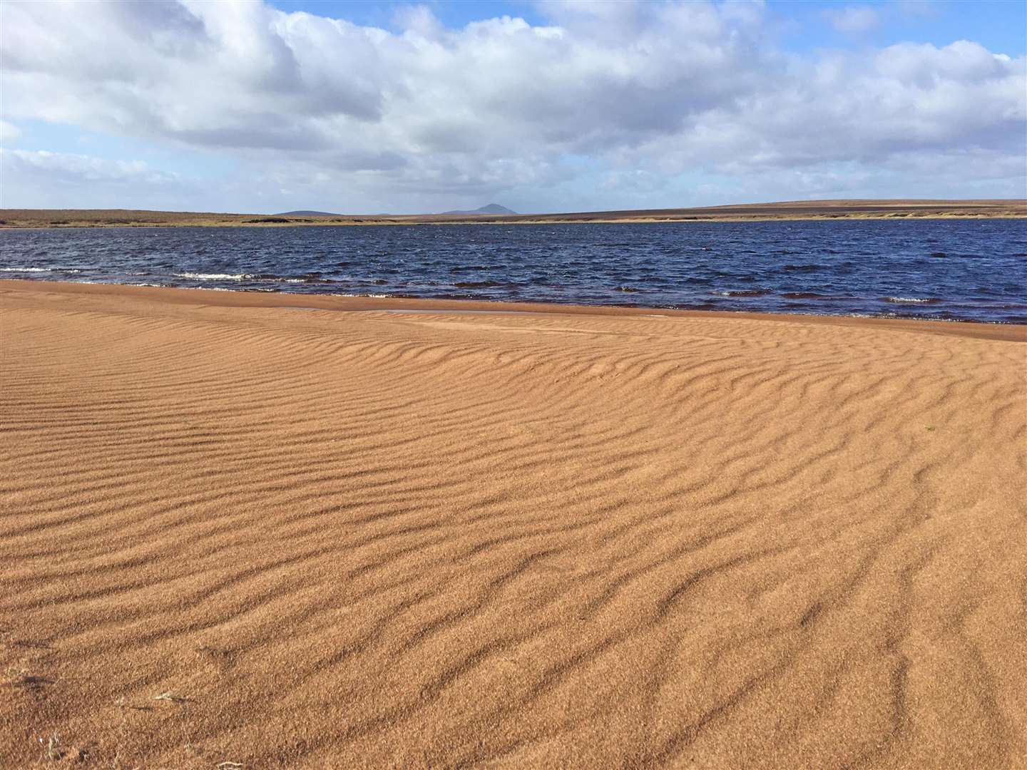Rippled sand, Loch Tuim Ghlais.