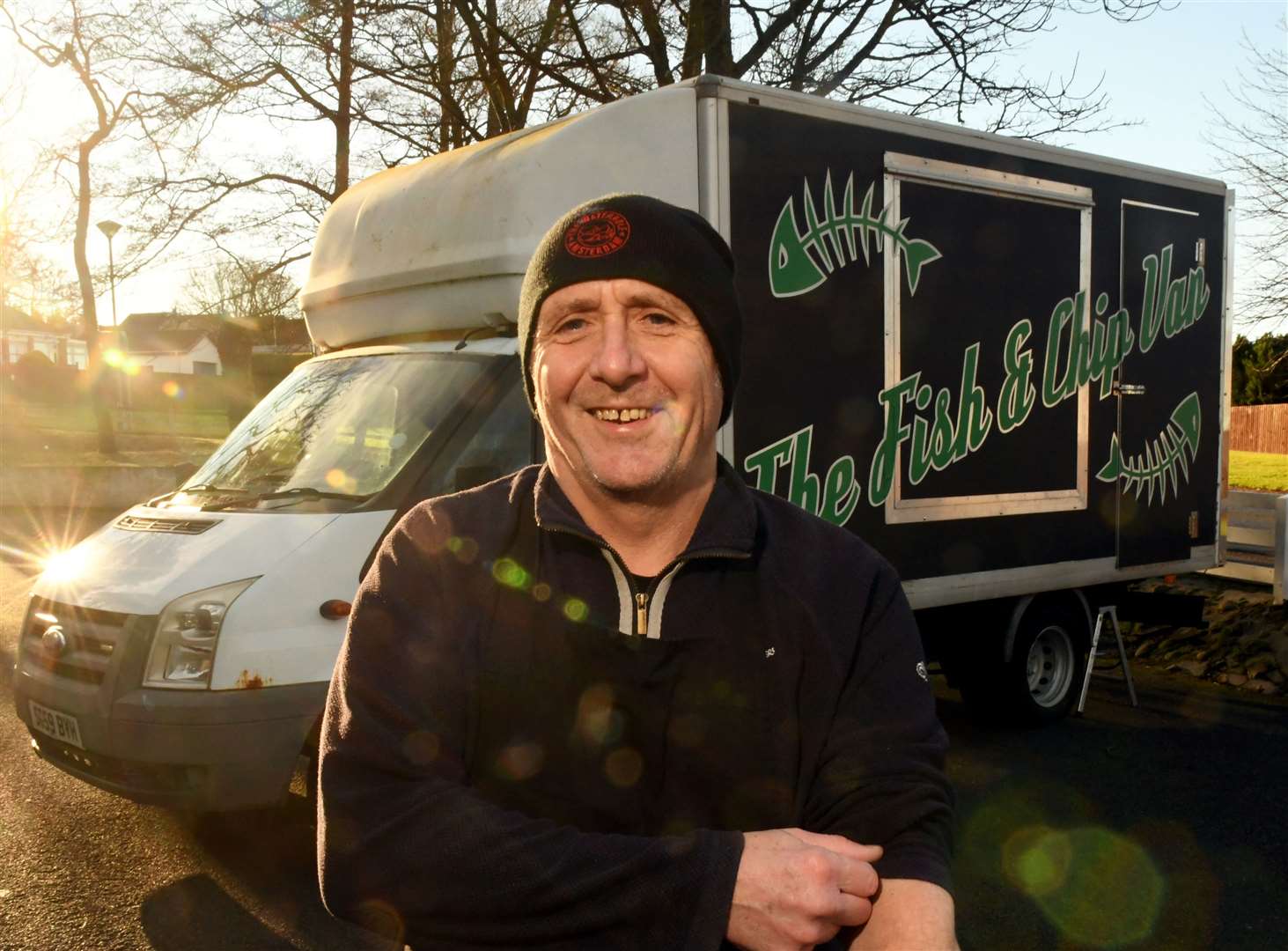 Paul Burnside, The Fish & Chip Van owner. Picture: James Mackenzie.