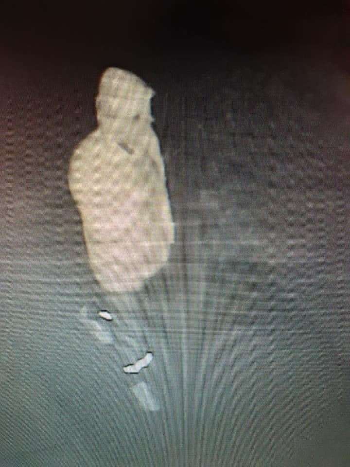 A CCTV image of the man suspected of the break-in.