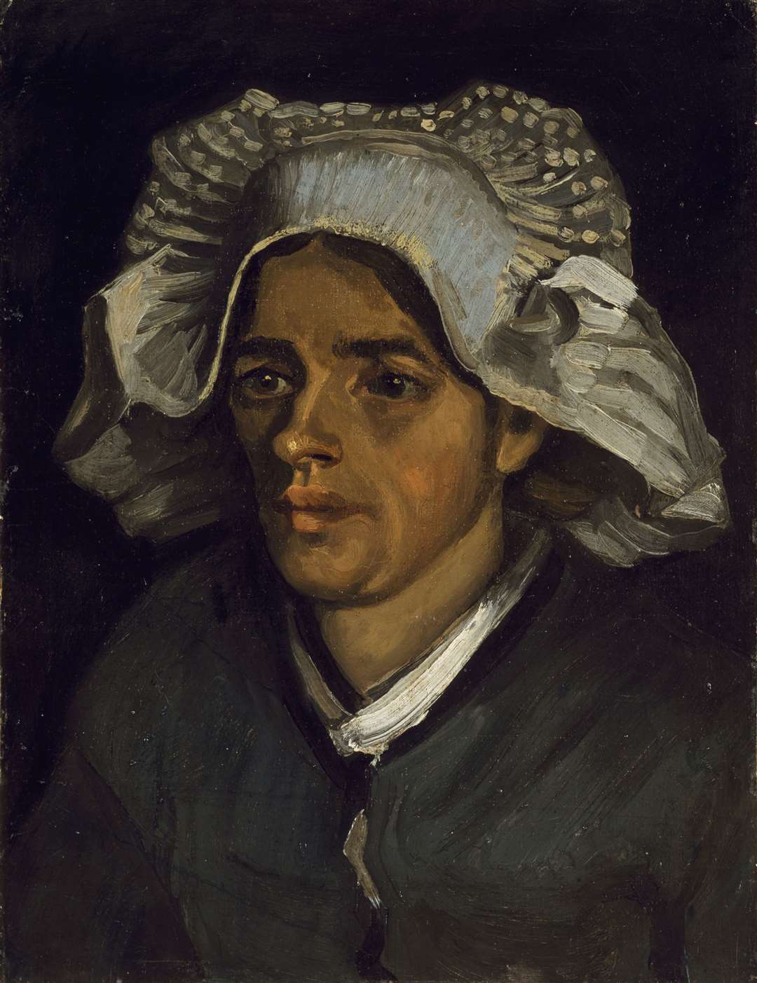 The x-ray image was found on the back of the painting Head of a Peasant Woman (National Galleries of Scotland)