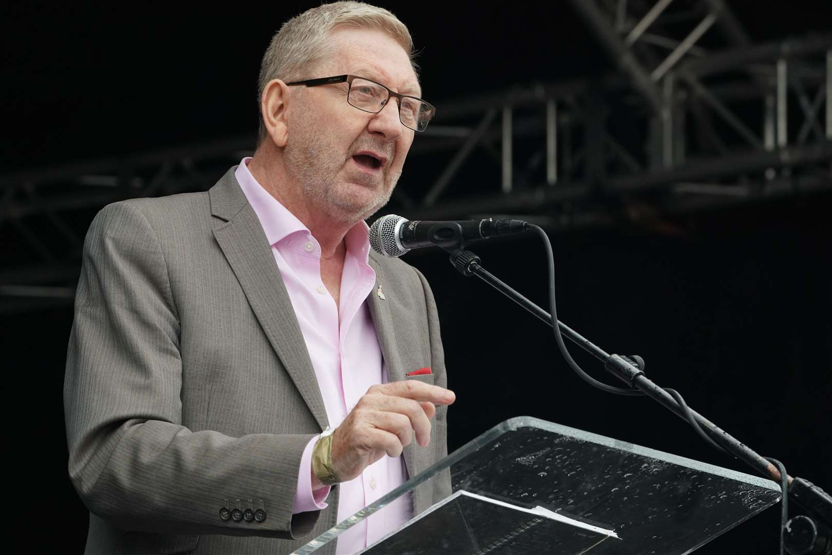 Len McCluskey has warned of ‘trouble’ if Sir Keir tries to ignore the Labour left (Owen Humphreys/PA)