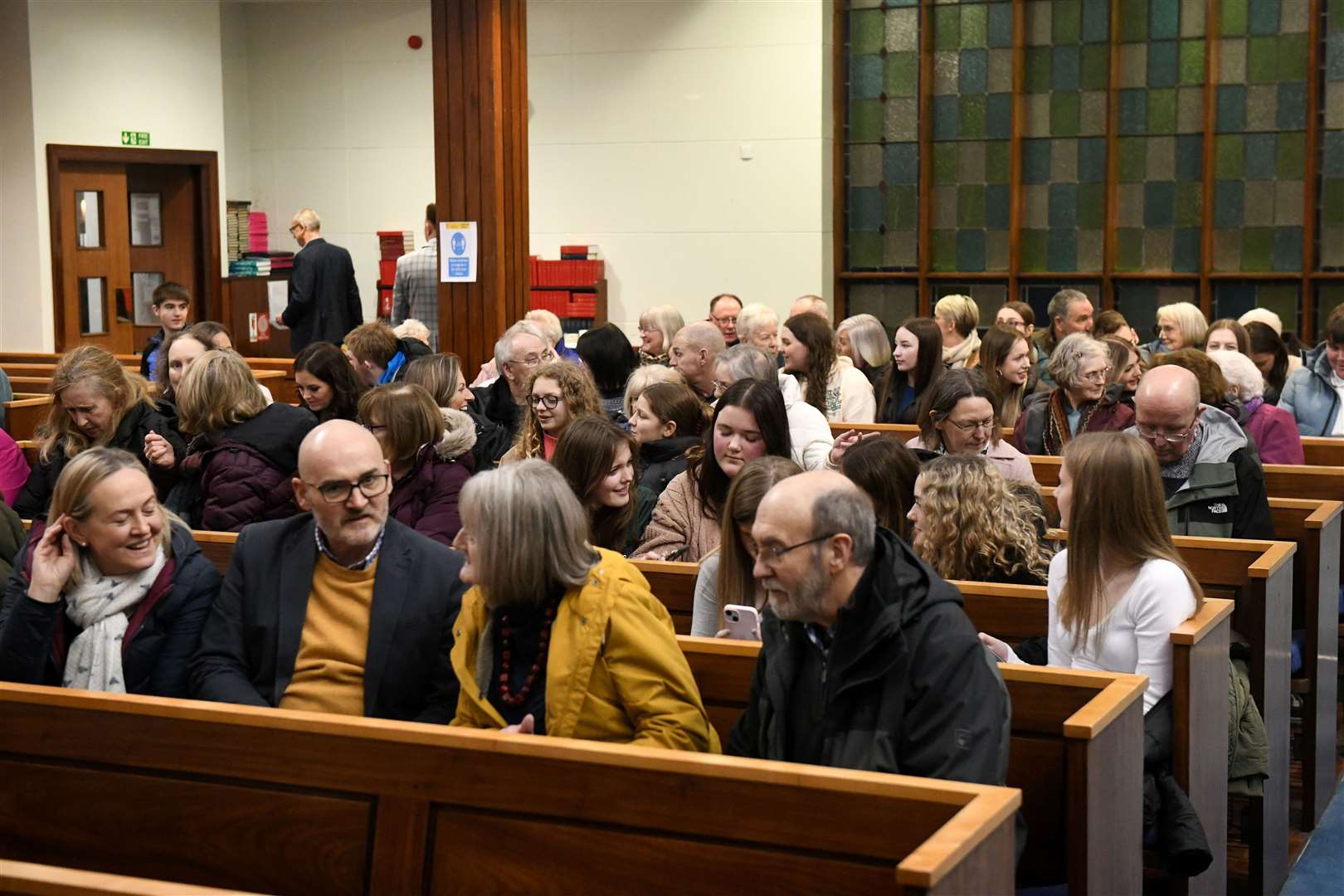 The audience at the concert at the Methodist Church.