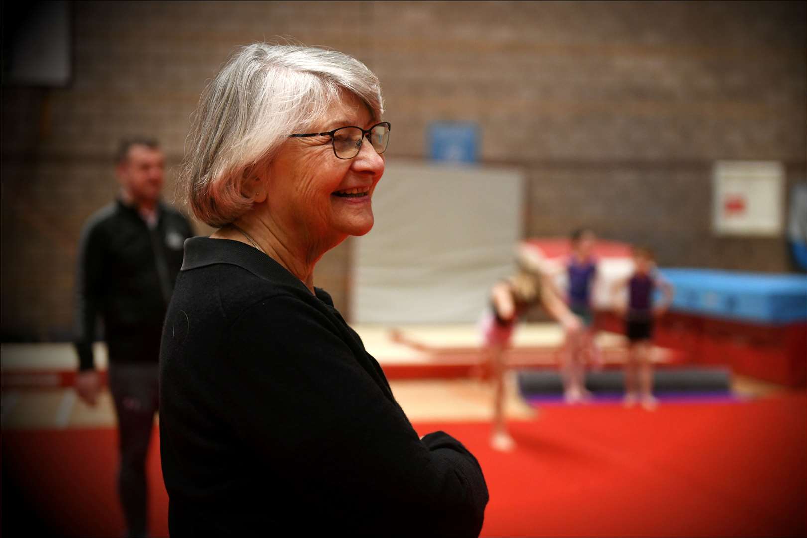 Liz Danby received the Gymnastics Lifetime Achiement Award. Picture: James Mackenzie.