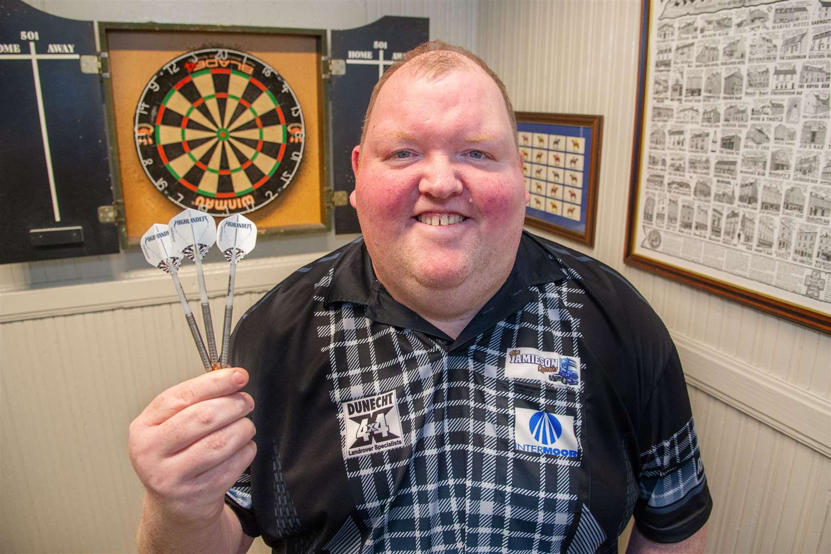 Huntly darts player John Henderson will be part of the main event. Picture: Daniel Forsyth
