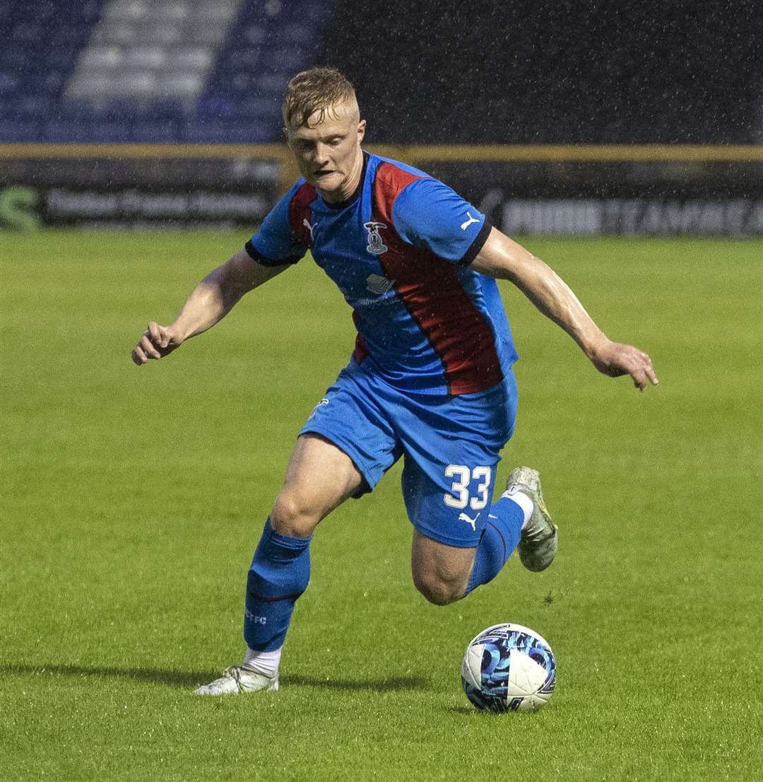 Lewis Nicolson signs contract extension with Inverness Caledonian Thistle. Picture: Ken Macpherson