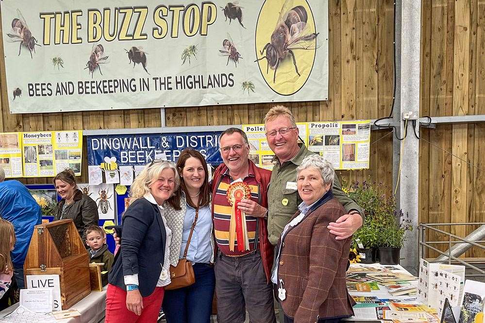 Dingwall and District Bee Keepers were ranked number one in the non-agricultural trade category. Photo: Marc Hindley/Black Isle Show