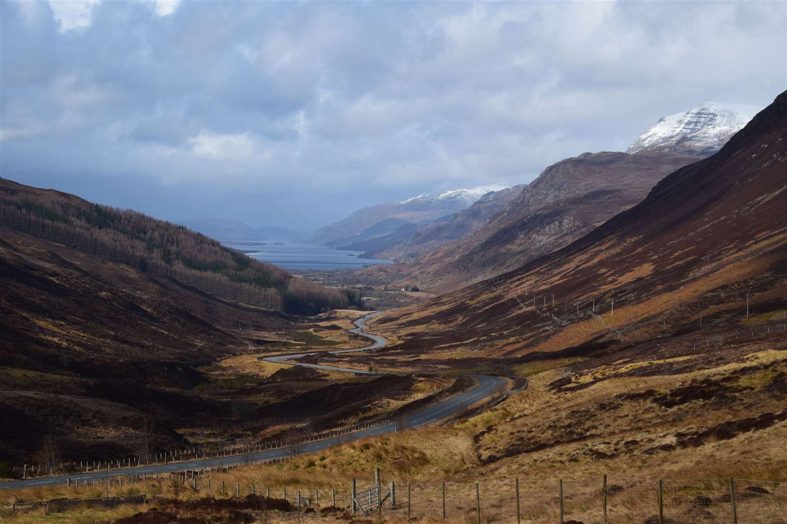 Glen Docherty looking towards Slioch and Loch Maree. Picture: Philip Murray.