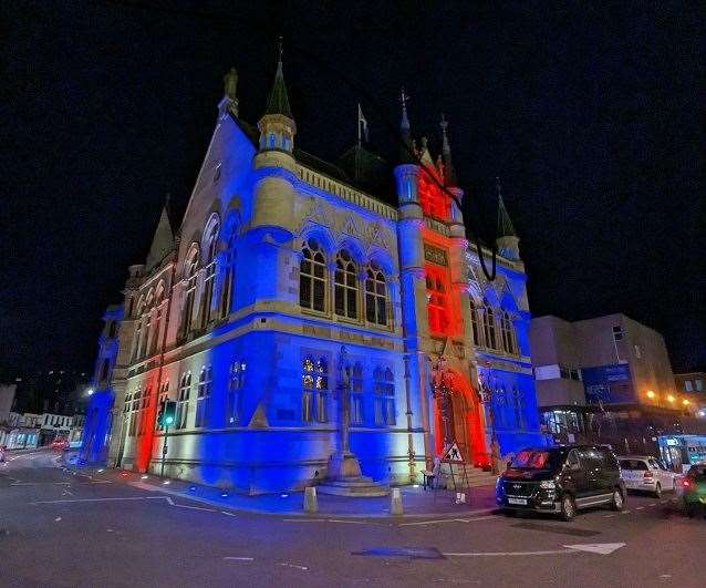 Inverness Town House will be specially lit in the run up to the coronation.