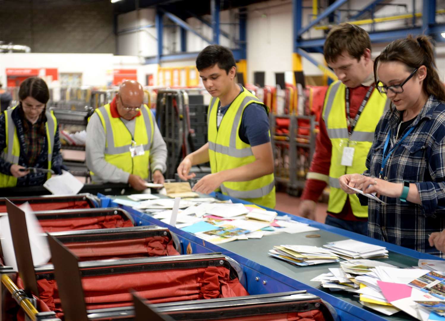 Royal Mail's new sorting depot in Inverness.