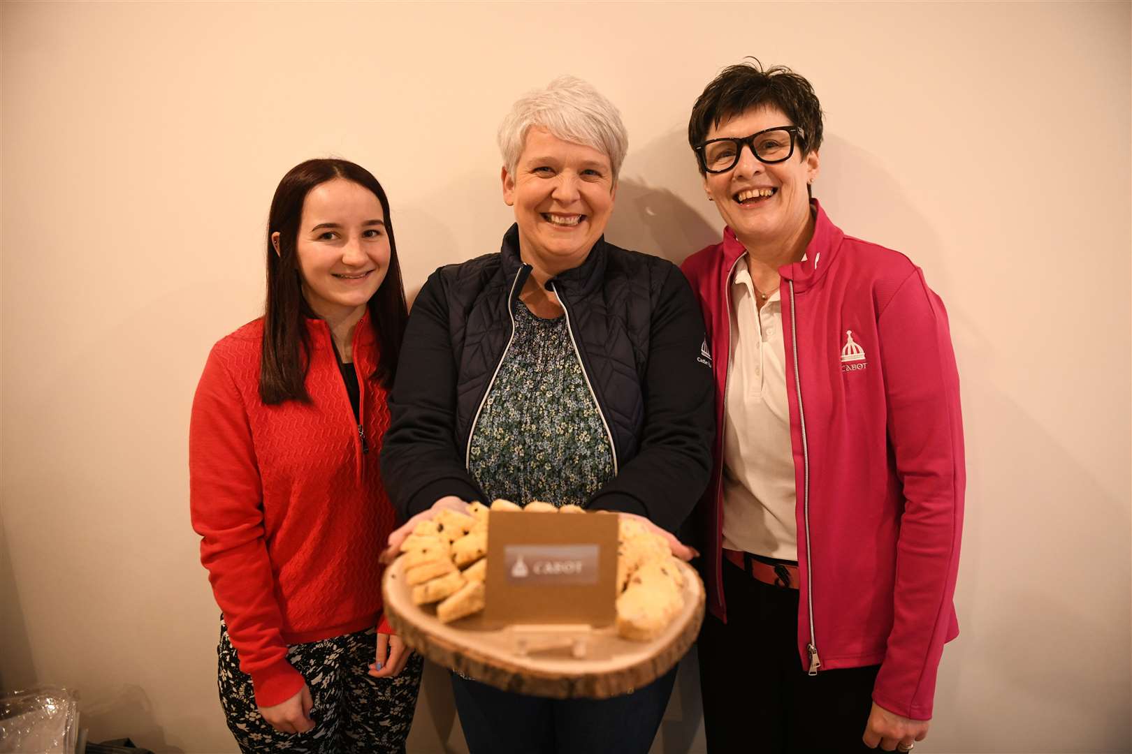 Charlotte Failes, Dianne Marshalls and Elspeth Beardwood from Cabot. Picture: James Mackenzie.