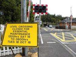 The level crossing will be closed for essential maintence.